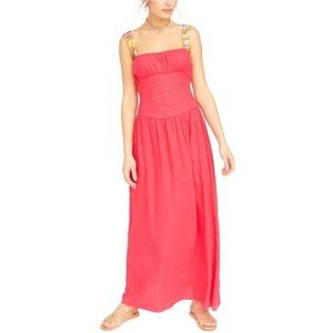 Free People Santorini Maxi Dress Hot Hibiscus